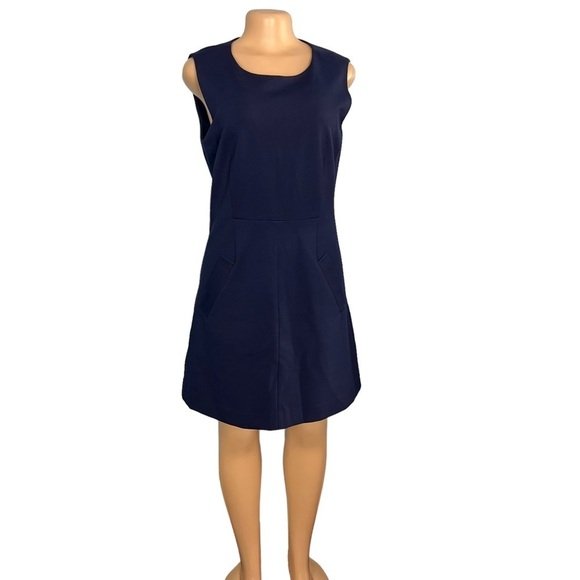 Diane Von Furstenberg Navy Blue A-line Dress - Picture 1 of 10
